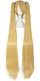 Vocaloid Miku Akita neru Blonde Ponytails Party Costume 47