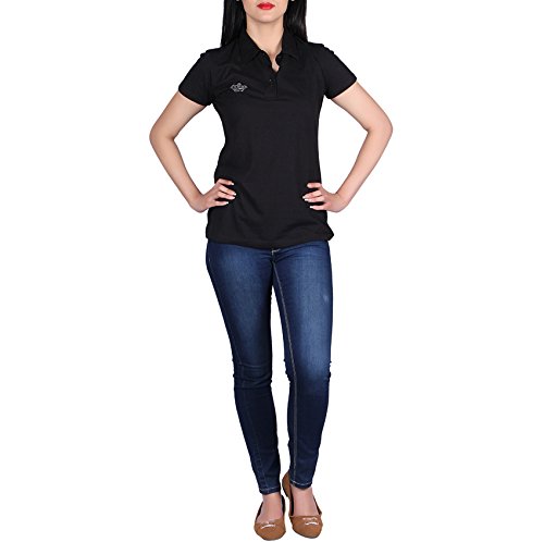 vivid bharti women's chest crown polo t-shirt