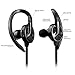 ATEX 4.1 Bluetooth Headphones Smart Noise Cancellation & Built-In Microphone Wireless In-Ear Earbuds for Sports & CrossFit Sweat Proof Non-Slip iPhone 7 and Samsung Galaxy 7 Compatible