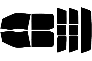 Rvinyl Window Tint Kit Compatible with Ford F-150 2015-2020 4 Door Super Crew - Black 5% - Single Ply No Bubble Film - Do it Yourself Vehicle Complete Precut Kit