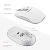 Wireless-Keyboard-and-Mouse-Combo-Sonkir-K-18-24GHz-Ultra-thin-Aluminum-Full-size-Keyboard-with-Free-Cover-Film-3-Adjustable-DPI-Mouse-Set-for-Windows-Laptop-PC-Computer-Smart-TV-Silver Wireless Keyboard Mouse Combo, Sonkir K-18 Full-Size Ergonomic 2.4G Cordless Keyboard with Protective Film and Silent…
