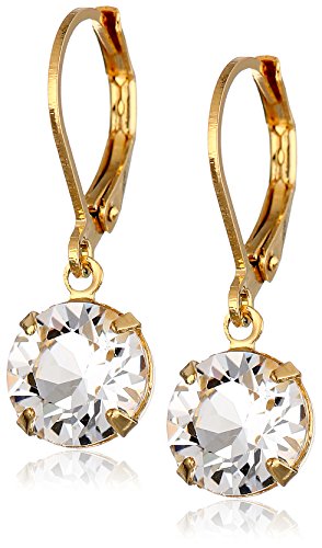 1928 Jewelry Aretes colgantes de cristal Swarovski