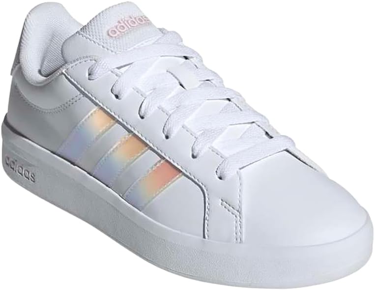 Sapatos unissex para crianças Grand Court 3.0 Junior, FTWR Branco/Iridescente/Quase Rosa, 38 EU