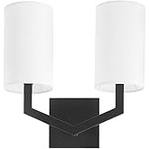 Quorum Lighting 5078-2-59 Bolivar Wall Light, 2-Light 120 Total Watts, Matte Black
