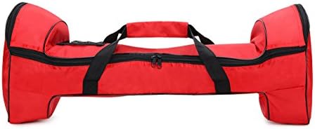 8" inch Portable Water-Resistant Two Wheels Hover Board Carrying Handbag Bag for Electric Self Balancing Scooter Drifting Board,Mesh Pocket Red