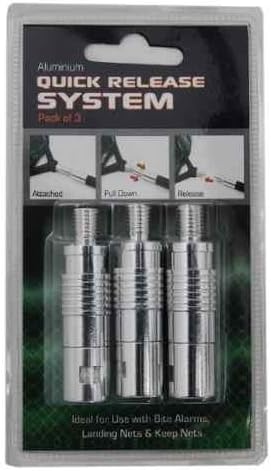 QUICK RELEASE SYSTEM FOR ALL CARP COARSE TROUT FISHING NETS BANKSTICKS LANDING NETS BITE ALARMS by TOUCHSTONE FISHING TACKLE
