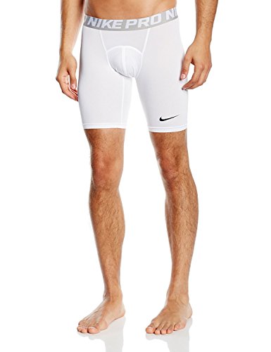 Nike Pro Combat Mens 6 Compression Shorts Underwear - White/Black - XXX-Large