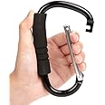 Funbliss Stroller Hooks by Baby，2 Pack Convenient Organizer Hook Bag Clips to Diaper Bags Clothing,Purses,Groceries,Great Hook Set for Mommy When Walking or Shopping(Black)
