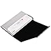 MaxGear Business Card Holder Leather Business Card Case Name Card Holder Business Card Wallet Business Card Carrier Slim Metal Pocket Card Holder - Gray