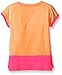 adidas Little Girls' Short Sleeve Graphic Tee Shirts, Light Orange, 5