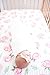 Premium Fitted Cotton Crib Sheet/Toddler Sheet Grace Floral by Copper Pearl