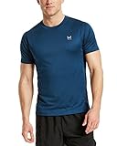 Mission Men's VaporActive Alpha Short Sleeve Athletic Shirt, Estate Blue, Medium