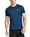 Mission Men's VaporActive Alpha Short Sleeve Athletic Shirt, Estate Blue, Medium
