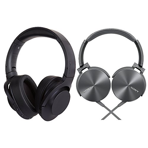 Sony H Ear On Wireless Noise Cancelling Headphone Charcoal Black Mdr100abn B Sony Mdrxb950ap H Extra Bass Buy Online In Antigua And Barbuda At Antigua Desertcart Com Productid 40189975