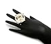 NYFASHION101 Women's Extra Big Rhinestone Fashion Stretch Ring, Gold-Tone