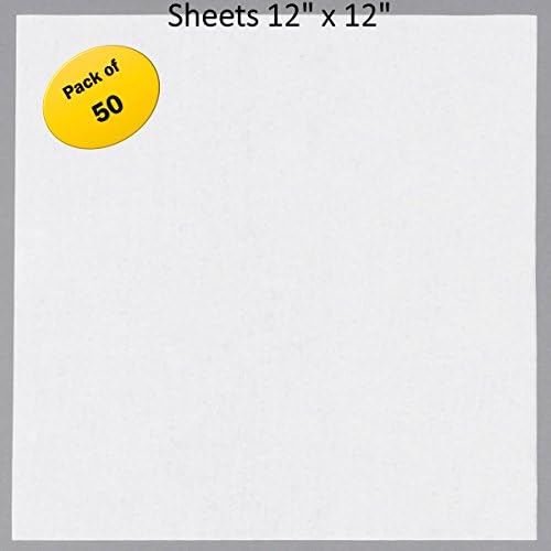 Deli Square (12 x 12) - Wax Paper - Wrap Sandwiched/Tissue -50 Sheets (White)
