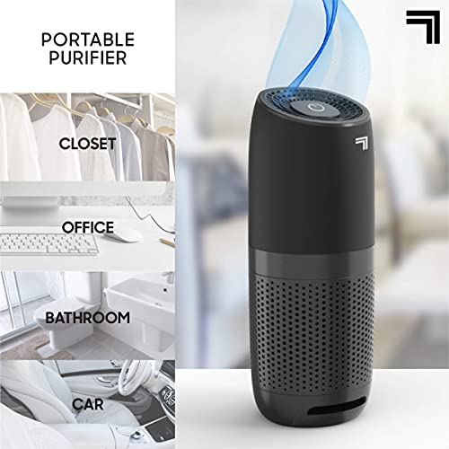 SHARPER IMAGE Portable Air Purifier with True HEPA Air Filter, Quiet