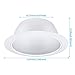 TORCHSTAR 12 Pack 6 Inch Recessed Can Light Trim with White Metal Step Baffle, for 6 inch Recessed Can, Detachable Iron Ring Included, Fit Halo/Juno Remodel Recessed Housing, Line Voltage Available