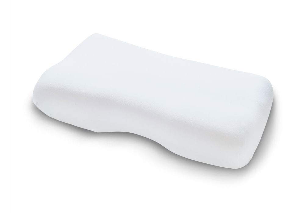 TEMPUR Jersey Cushion Cover, Fitted Cover with Elastic Band for Millennium/Original Sleeping Pillow, One Size (S/M/L/XL), White