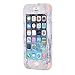 iPhone 5/5S/SE Case, Arukas Marble Design Ultra Slim Scratch Resistant Hybrid Hard PC Back Cover Soft Silicone Bumper Shockproof Protective Case for iPhone 5/5C/SE (4.0 Inch) (marble rose gold)