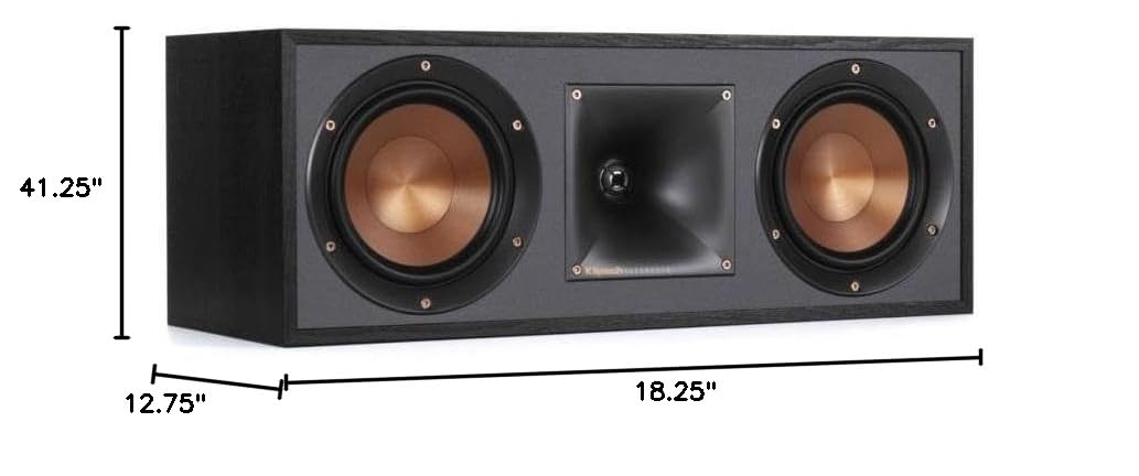 Klipsch Reference 5.0 Home Theater System with 2X R-610F Floorstanding Speaker, R-52C Center Channel Speaker, 2X R-41M Bookshelf Speaker and AVR-S670H 75W 5.2-Channel 8K Network AV Receiver, Black