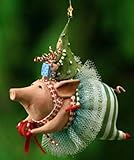 Joyful Flying Pig Ornament, 09-01291