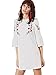 Floerns Women's Bell Sleeve Embroidered Tunic Dress