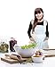 Birsppy IB-ON Aprons for Women & Girls Plus Sizes S-XL Cute White Retro Lady's Maid Costume with Pockets…