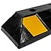 Victus Garage Vehicle Parking Block, Black Heavy Duty Rubber Curb with 6 High Reflective Yellow Targets for Car, Truck, RV and Trailer Stop Aid, 19.7 Inches Long x 4 Inches High