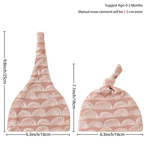 LifeTree Newborn Swaddle Set with Matching Hat and Bow, Wooden Birth