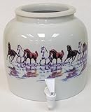 Running Horses Water Crock