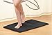 Clara Clark 2 Piece Bathroom Rug Set - Memory Foam, Bath Mat Set, Plush, Cozy, Ultra Soft, Non Slip, Machine Washable, Quick Dry - 24” x 17”+ 32” x 20” - Black