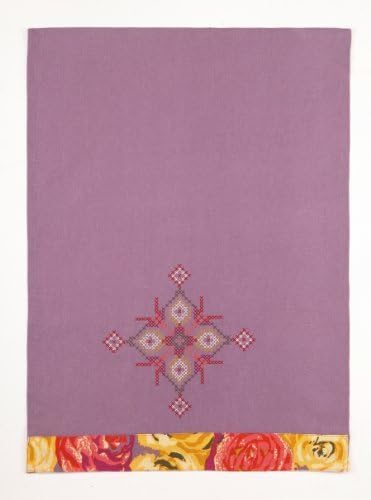 Anna Maria Horner Rose Era Diamond Embroidered Kitchen Towel, Purple by Anna Maria Horner