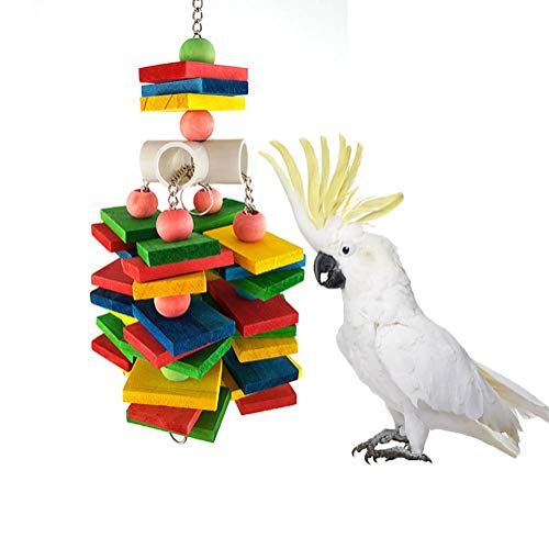 Alysontech Large Parrot Chew Toy for Bird Macaw African Greys Cockatoo