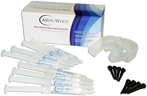 22% Carbamide Peroxide Economy Teeth Whitening Kit (8 Syringes), The Professional DIY Teeth Bleach Remedies at Home.