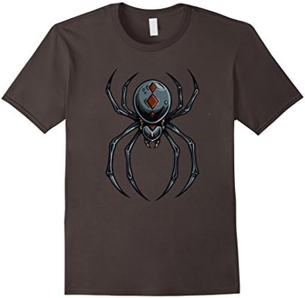 Black Widow Spider Design T-Shirt - Male 3XL - Asphalt