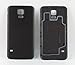 Nsiucion Samsung Galaxy S5 Battery Back Cover, Plain Housing Replacement Plastic Back Cover Case for Samsung Galaxy SV S5 i9600 G900 (Black)