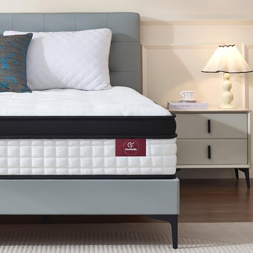 Doublelife Single Mattress 3FT, 11 Inch Gel Memory Foam 9 Zone Orthopedic Mattress, Breathable Foam with Individually Pocket Spring, Motion Isolation, Edge Support(90x190x28cm)