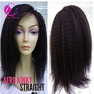 QIRUI HAIR Italian Coarse Yaki Lace Front Wigs Human Hair Wigs For Black Women Kinky Straight Virgin Hair Full Lace Wigs 12Inch