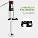 Immersion Blender, Aicok 4-in-1 Hand Blender, Stick Blender with 12 Speed Control, Powerful Hand Mixer Sets Include Chopper, Whisk, BPA Free Beaker, for Soups, Smoothie, Baby Food - Stainless Steel