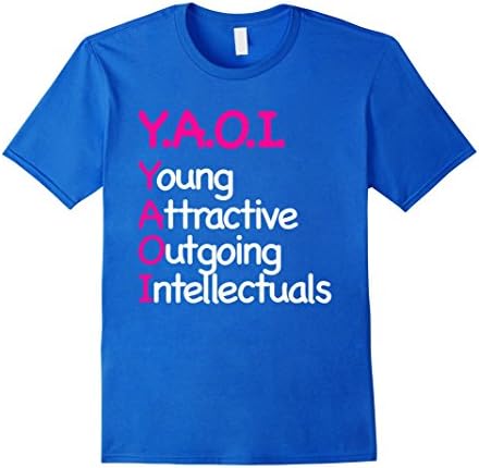 Men's Yaoi Shirt Small Royal Blue