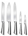 6 Piece Knife Set with Round Stand by El Perfecto Kitchen – Royal Class Stainless Steel Blades & Steel Stand – 8” Chef, Slicing, & Bread, 5” Utility, & 3.5” Paring Knives + 30 Day Guarantee
