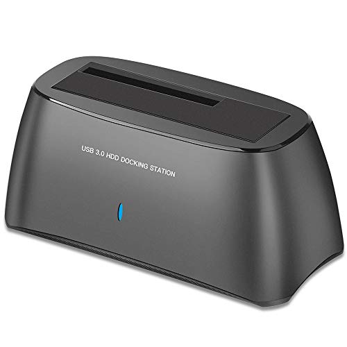 Hard Drive Docking Station USB3.0 for 2.5/3.5 Inch SATA I/II/ III HDD SSD, PC/Laptop/TV/PS4/XBox, USB Hard Drive Dock Support 12TB,Black