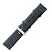 bayite Leather Wristband with Frame Compatible Fitbit Blaze Smart Watch, Large, Black with Frame