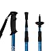 Winterial Back Trail Snowshoes 25 Inch Lightweight Aluminum Rolling Terrain Blue Snow Shoes with Carry Bag and Adjustable Poles