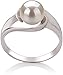 Clare White 6-7mm AAA Quality Freshwater 925 Sterling Silver Cultured Pearl Ring For Women - Size-7