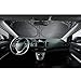XBRN 6 Pcs Car Windshield Sunshade UV Protector Folding Silvering,Car Window Sun Shade Visor Shield Cover, Sun Shade UV Reflector, Keeps Vehicle Cool, Sun Protection for Baby Auto Car SUV