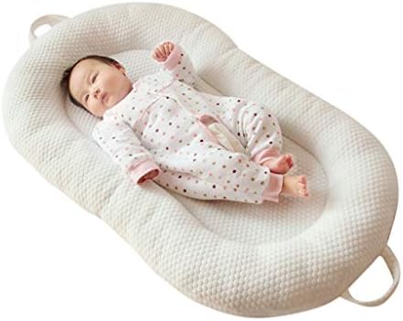 HUYP Baby Sleep Travel Pod Game Mat Portable Crib Folding Newborn Bionic Bed Sleeping Baby Bed 0-8 Months (Color : White)