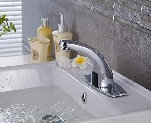 Gangang Touchless Faucet High Quality Motion Infrared Sensor Cold and Hot Water Tap Automatic Basin Mixer Waterfall for Bathroom Sink Auto Water Faucet,Only Direct Current - Image 3