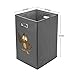 Avinee Folding Laundry Clothes Hamper, Decorative Foldable Clothes Bin with Built in Chrome Handles(Owl)